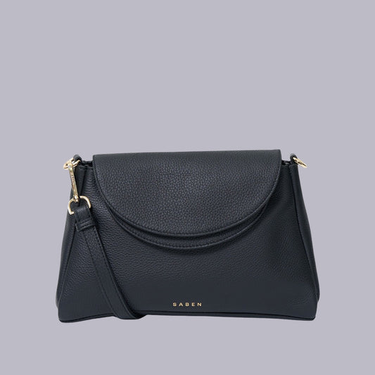 Saben | Beckett Shoulder Bag | Black Luxe