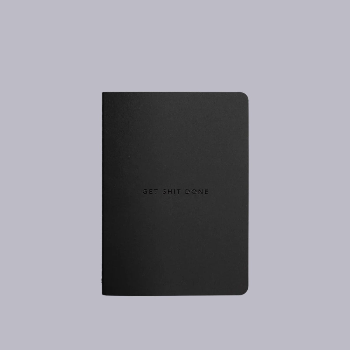 MiGoals | Get Shit Done | Minimal Notebook | Black | A5