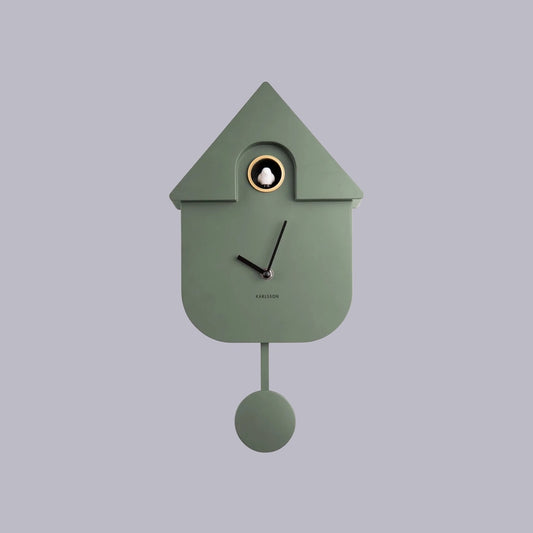 Karlsson | Modern Cuckoo Clock | Jungle Green