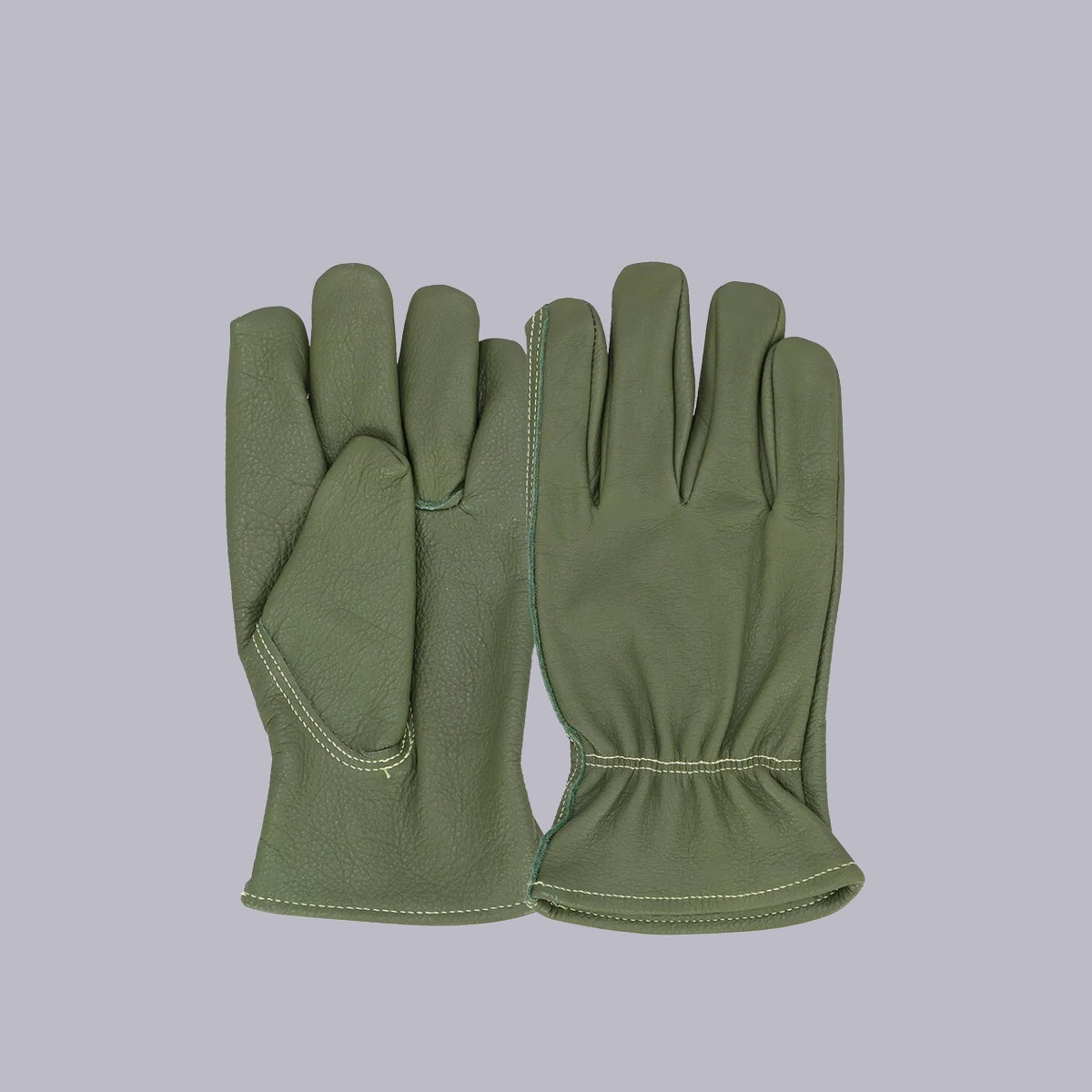 Leather Gardening Gloves | Green