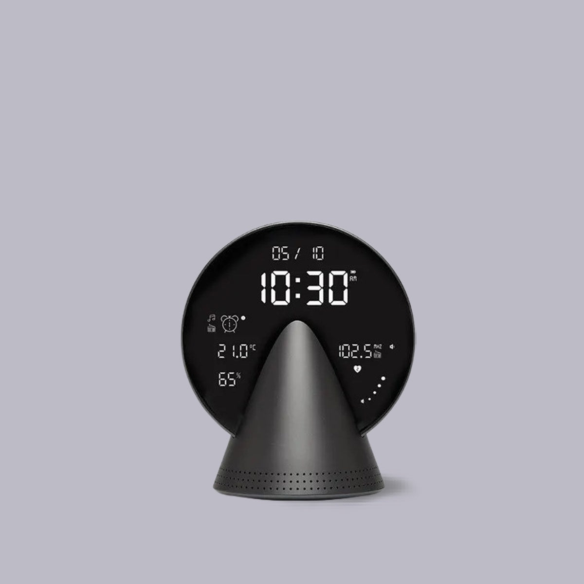 Lexon | Conic Radio - Alarm - Bluetooth Speaker | Platinum