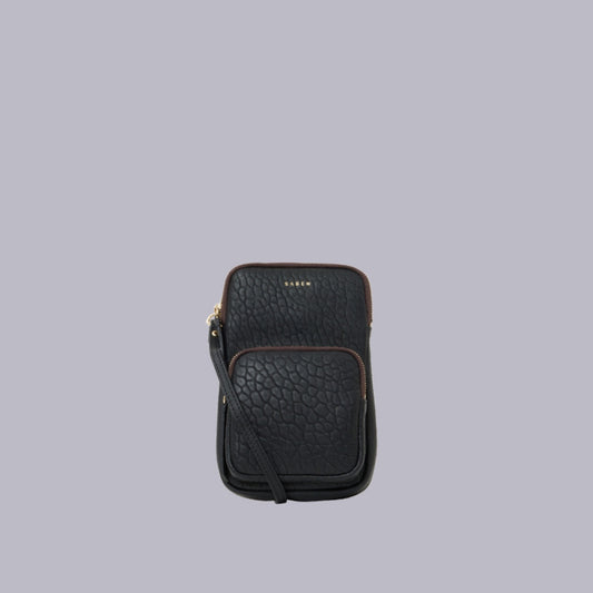 Saben | Nikko Pocket Phone Sling | Black Bubble