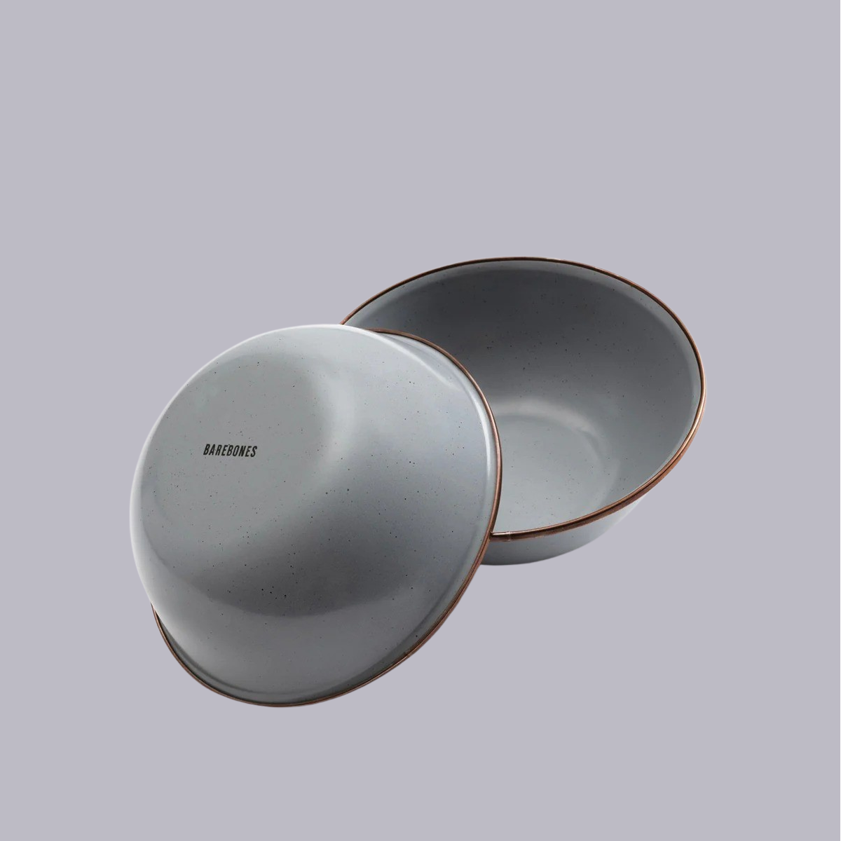 Barebones | Enamel Bowl | Slate Grey | Set 2