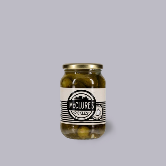 McClure's Pickles | Small Whole Garlic & Dill Gherkins | 500g