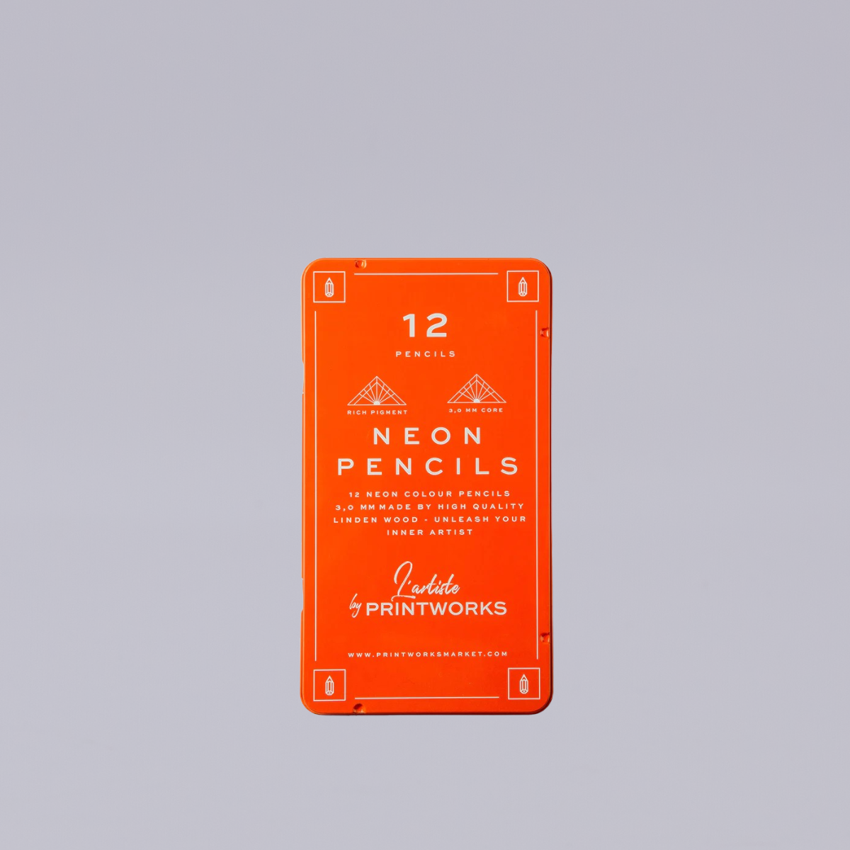 Printworks | Colour Pencils | Set of 12 | Neon