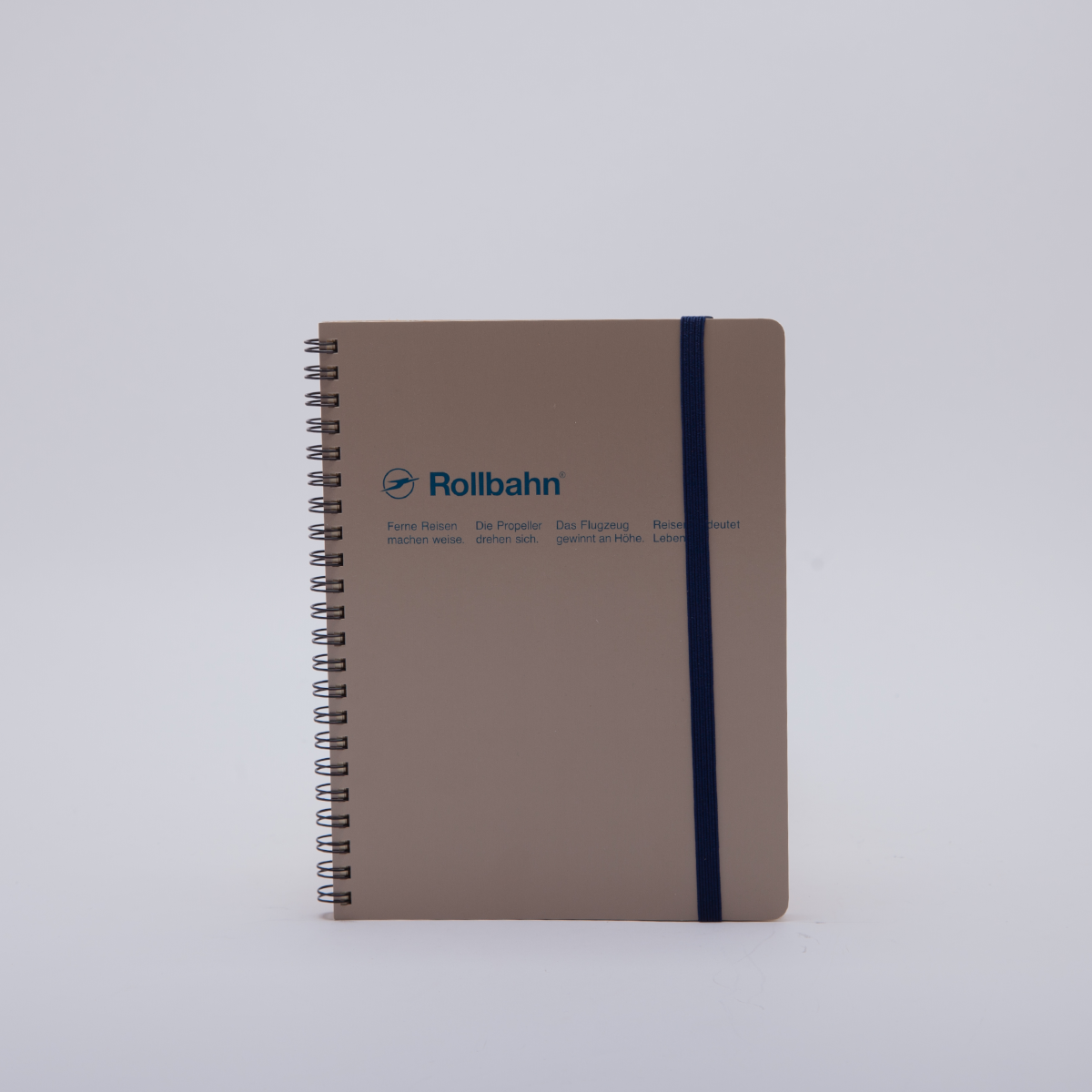 Delfonics | Rollbahn Spiral Bound Notebook | Grid | A5 |Greige