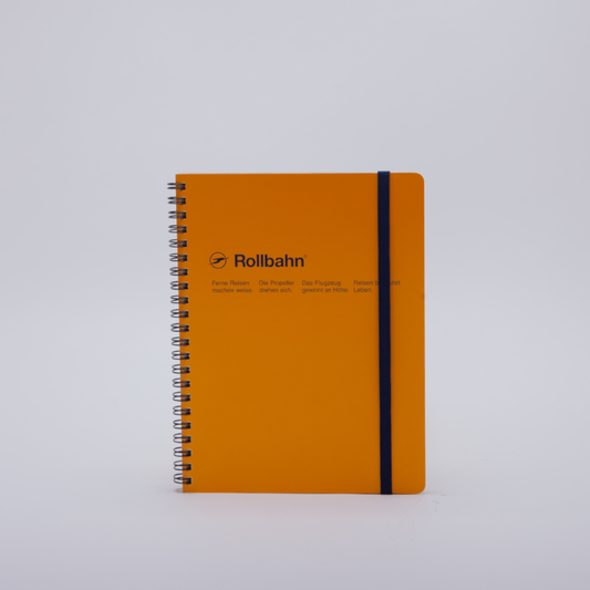 Delfonics | Rollbahn Spiral Bound Notebook | Grid | A5 | Yellow