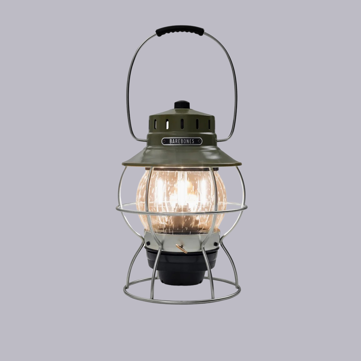 Barebones | Railroad Lantern | Olive Drab