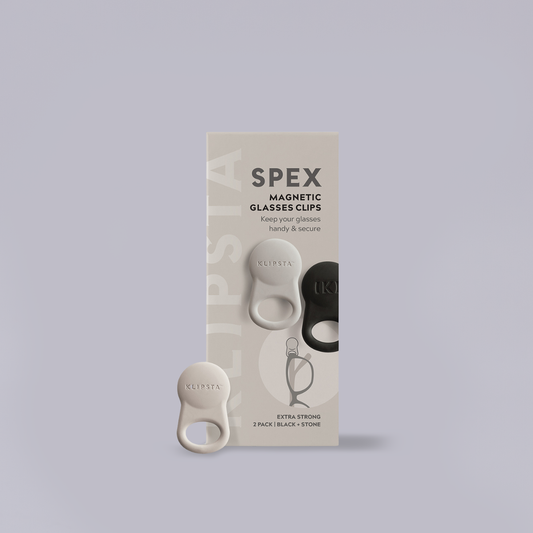 Klipsta | Spex | 2 Pack | Black & Stone