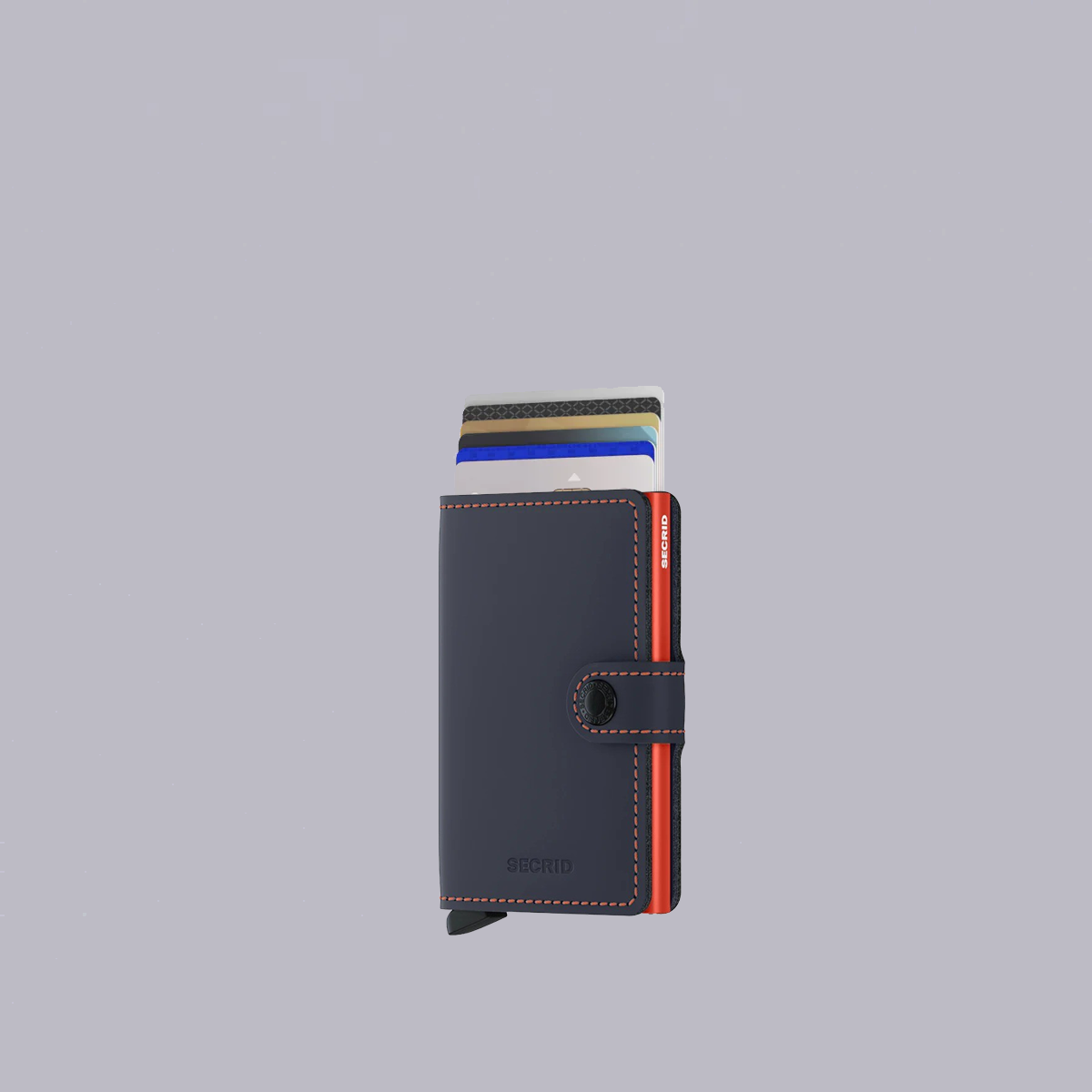 Secrid | Miniwallet | Matte Night Blue & Orange