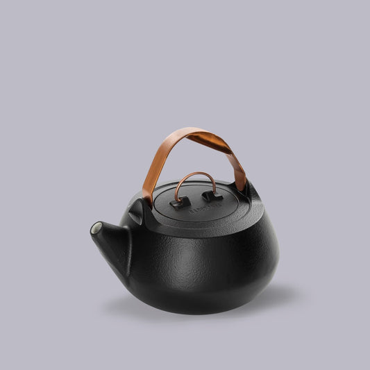Barebones | Enamel Cast Iron Teapot | Black