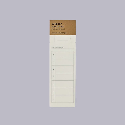 Studio Milligram | Bookmark Pad | A5 | Weekly Undated
