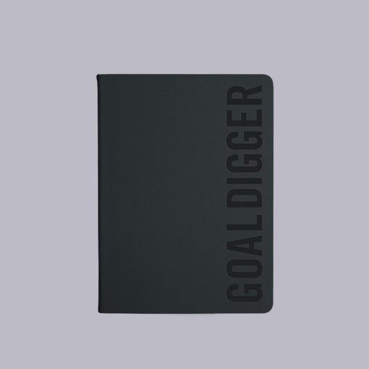 MiGoals | 2026 Bold Goal Digger Diary | Weekly | B5 | Soft Cover | Boxed | Black”