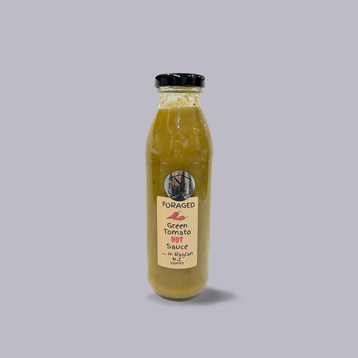 Foraged in Raglan | Green Tomato Hot Sauce | 350ml
