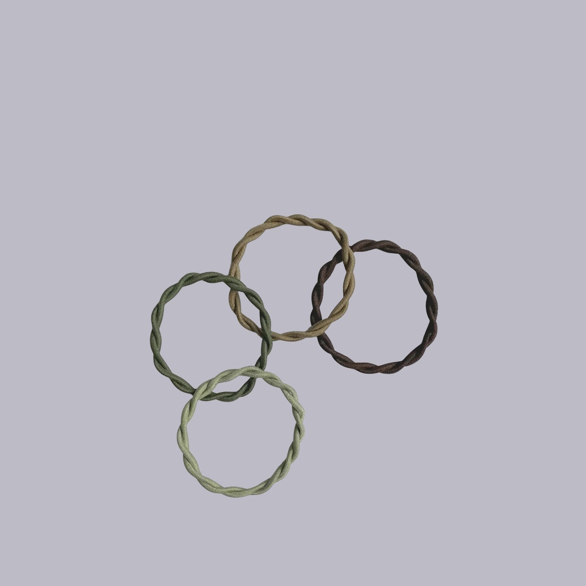 Miracle Hair Ties | Khaki | Pk 4