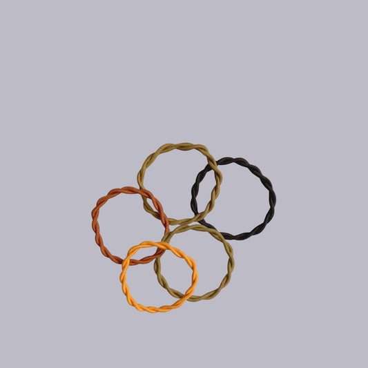 Naibu | Miracle Hair Ties | Orange | Pk 4