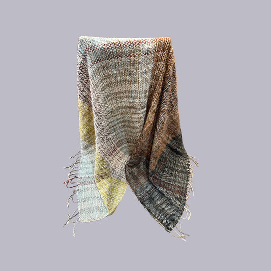 Yasmin Dubrau | Handwoven Blanket | Kōwhai Field