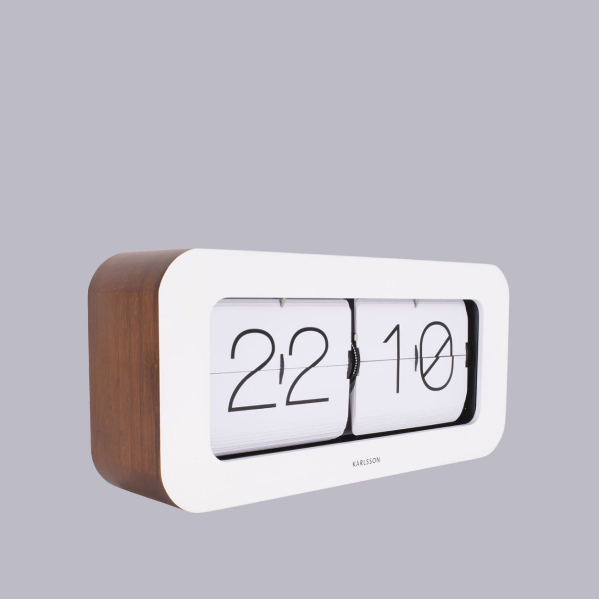 Karlsson | Flip Clock | Boxed | Matiz White