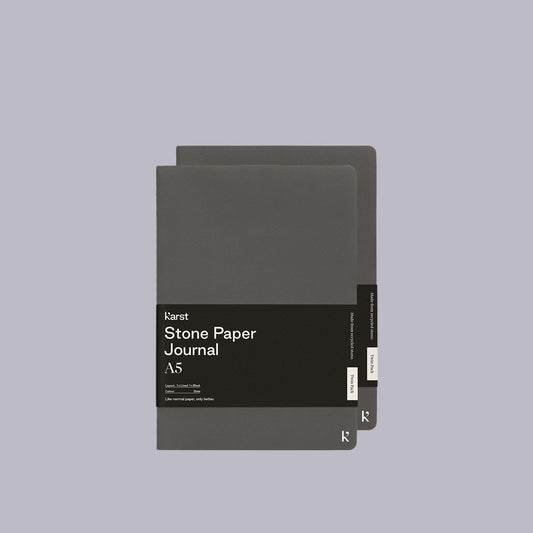 Karst | A5 Journal | Twin Pack | Plain & Ruled | Slate