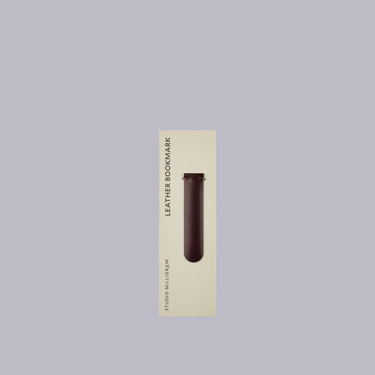Studio Milligram | Leather Bookmark | Burgundy