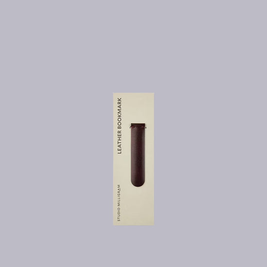 Studio Milligram | Leather Bookmark | Burgundy