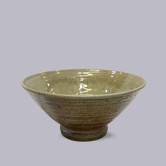 Matilda Halley | Woodfired Large Bowl | Celadon Glaze