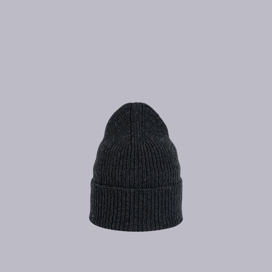 Dinadi | Merino Handknit Rib Hat | Onyx Grey