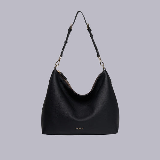 Saben | Miki Shoulder Bag | Black Luxe