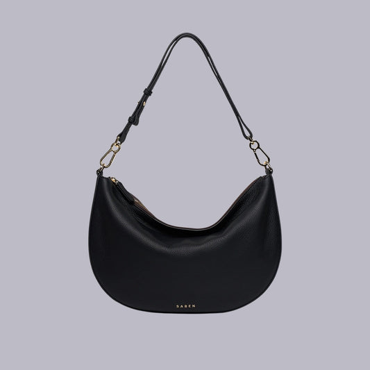 Saben | Noa Shoulder Bag | Black Luxe
