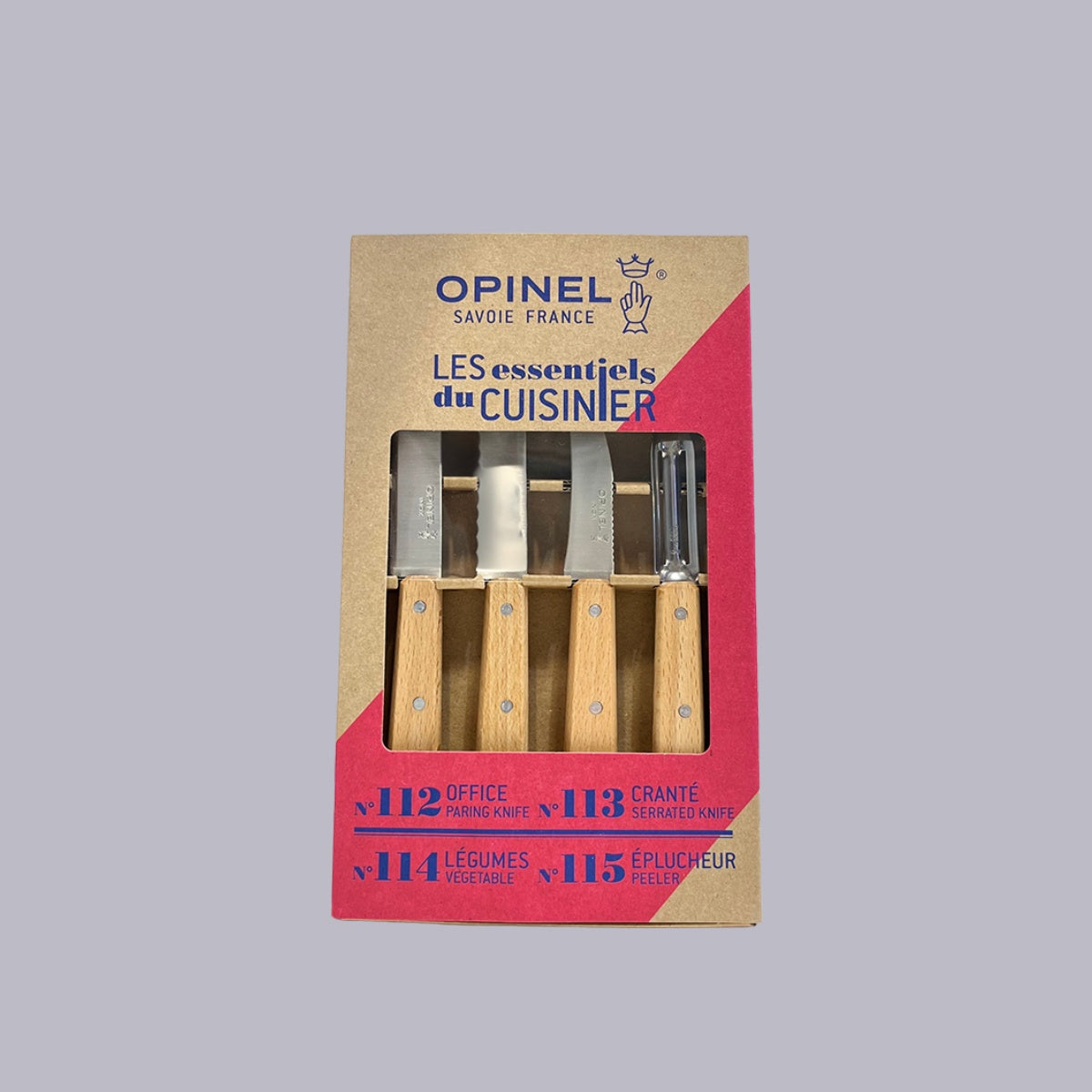 Opinel | Les Essentiels Natural | Kitchen Knife Set