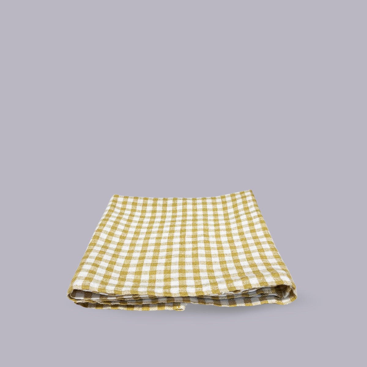 Ottoman | Linen Tea Towel | Gingham Antique Gold