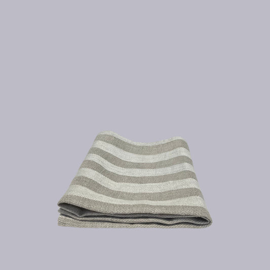 Ottoman | Linen Tea Towel | Natural Stripe