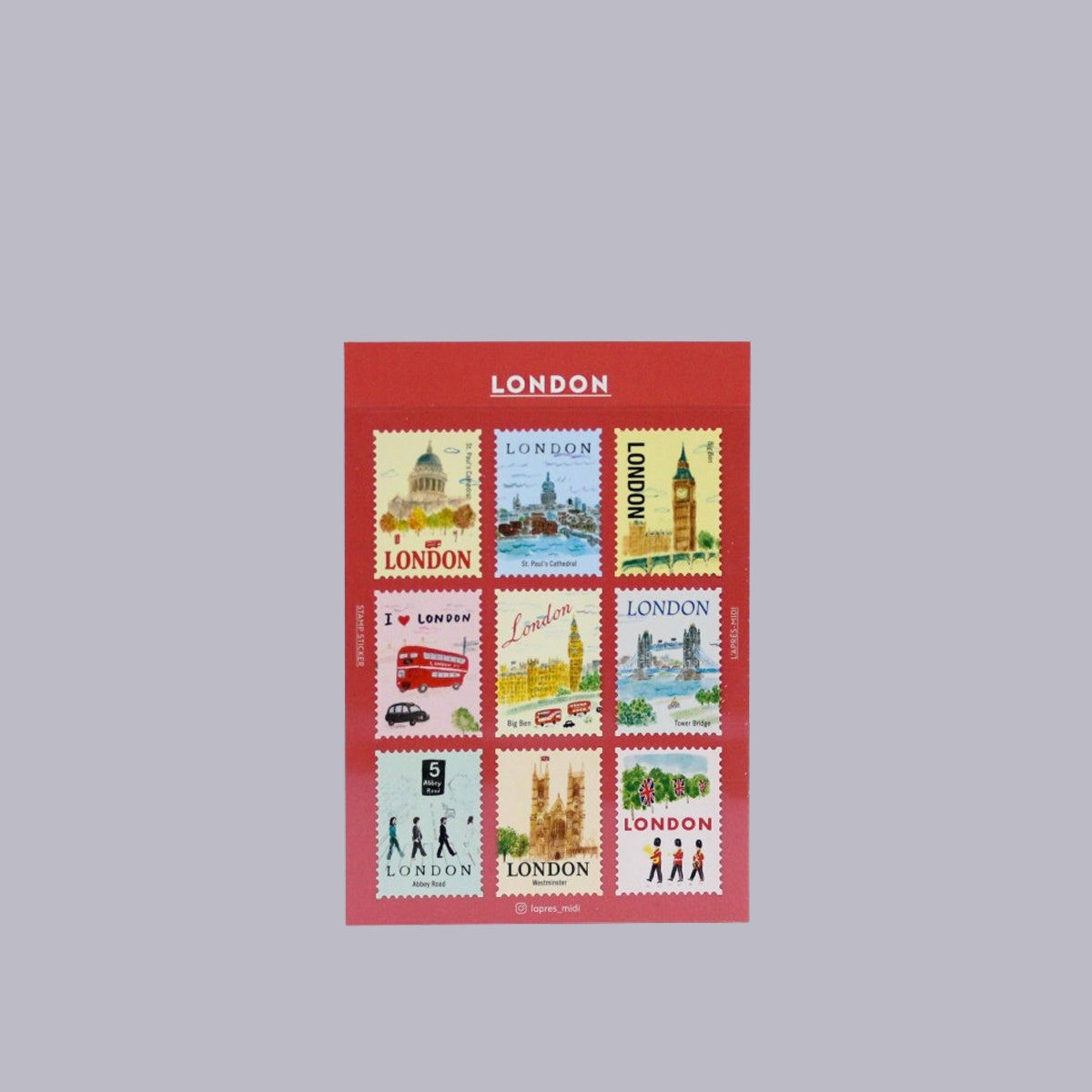 Pansy Daisy | L'apres-midi Collection Sticker Stamp | London