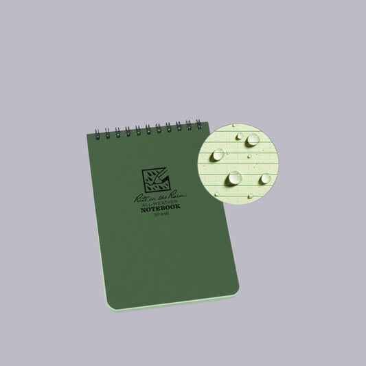 Rite in the Rain | Top Spiral Polydura Notebook | Green
