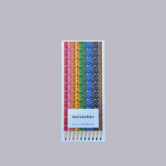 Marimekko| Coloured Pencils | Set of 10 | Unikko