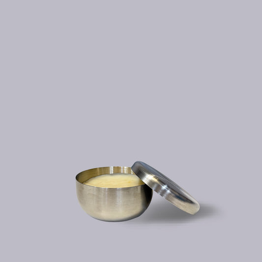 Aermeda | Shaving Soap in Stainless Steel Tin | Goat Milk | Cedar & Lavender