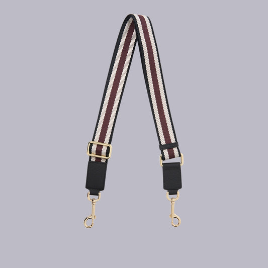 Saben | Feature Strap | Black + White + Merlot