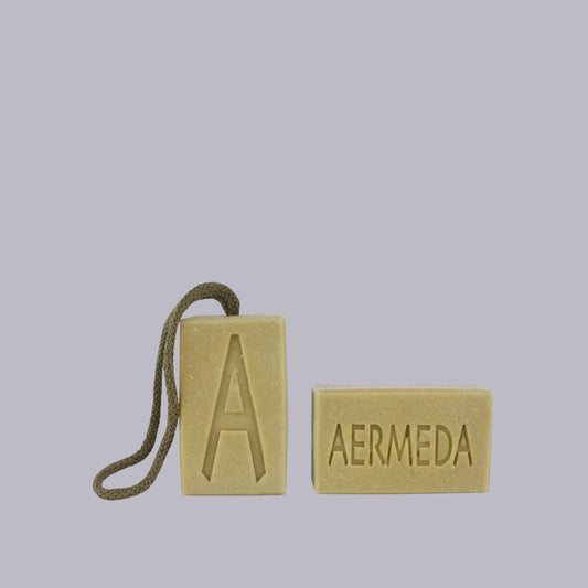 Aermeda | Soap on a Rope | Triple Butter w French Green Clay | 155g