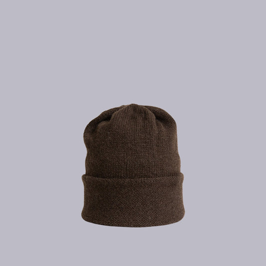 Dinadi | Yak Handknit Tube Hat | Dark Brown