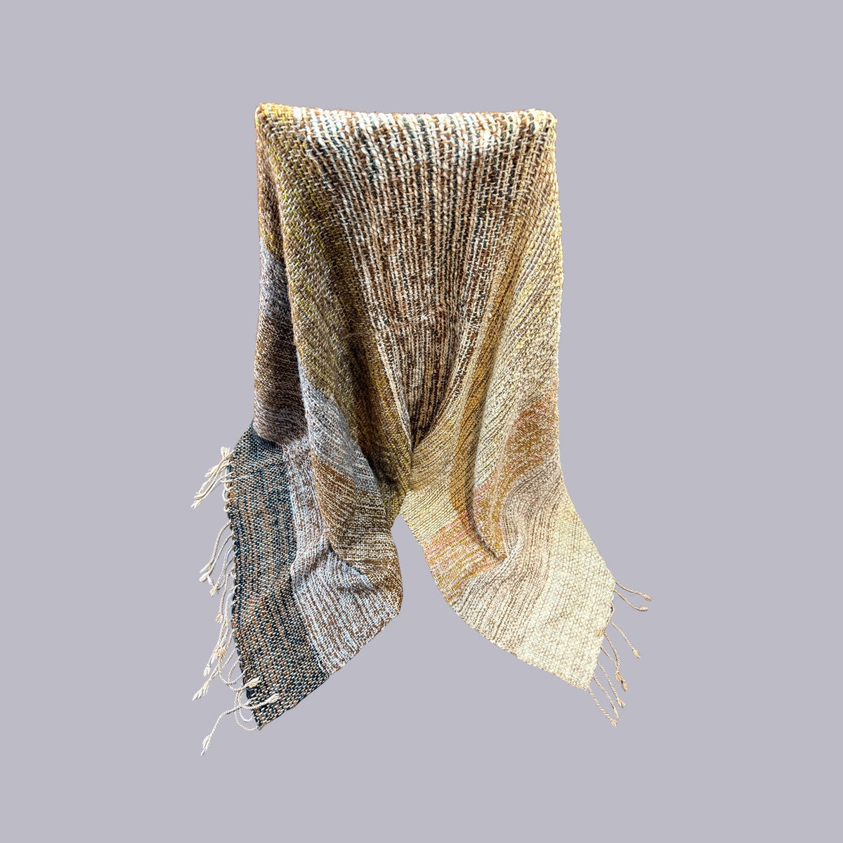 Yasmin Dubrau | Handwoven Blanket | Toffee Ridge