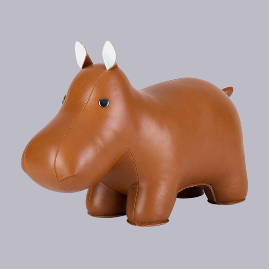 Zuny | Doorstop | Classic Hippo | Tan