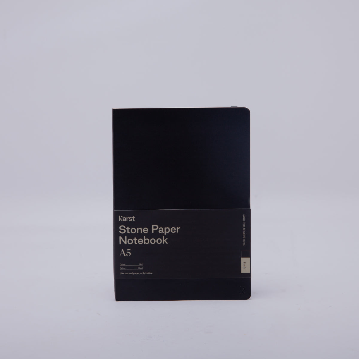 Karst | Soft Cover Notebook | Plain | A5 | Black