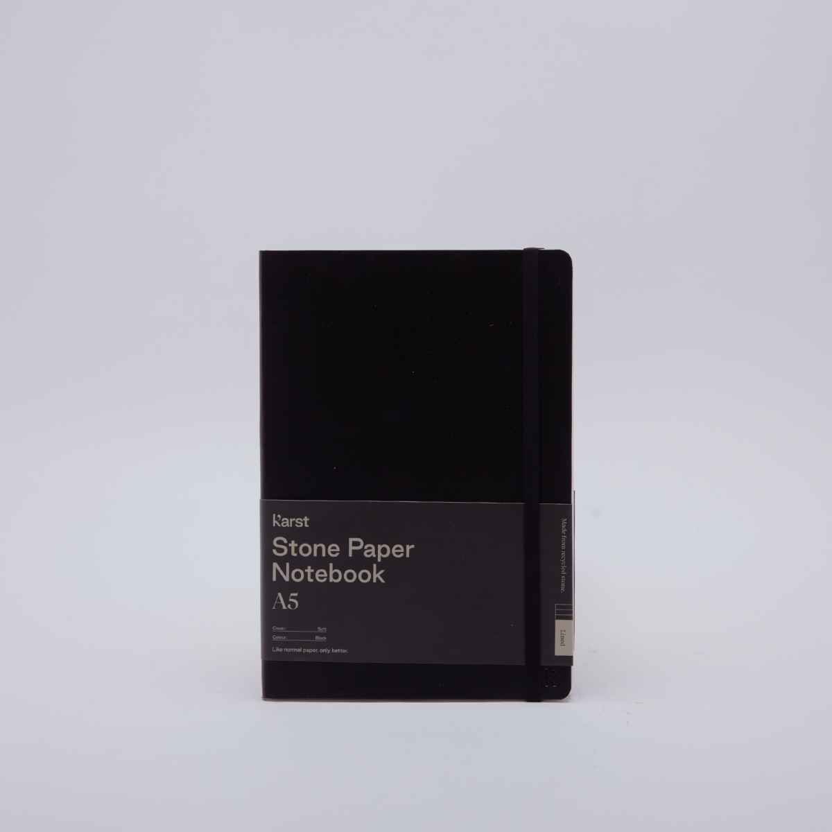 Karst | Soft Cover Notebook | Ruled | A5 | Black
