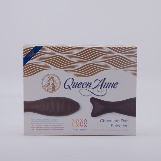 Queen Anne | Chocolate Fish | Pin, Or, Str, Rasp | 200g