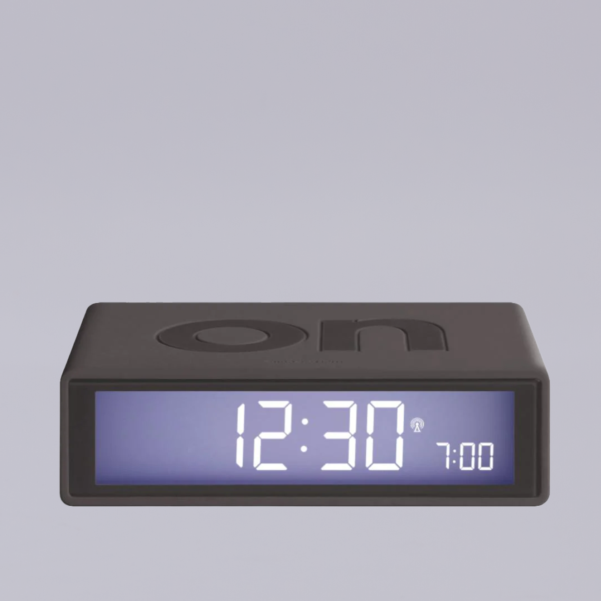 Lexon | Flip + | LCD Alarm Clock | Dark  Grey