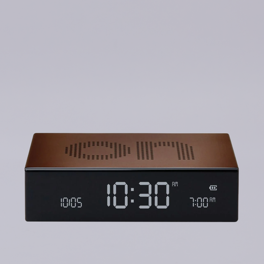 Lexon | Flip Premium | Reversible LCD Alarm Clock | Bronze