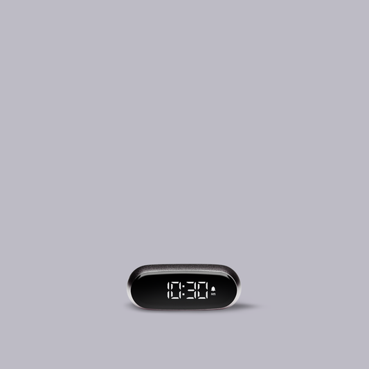 Lexon | Minut Mini Alarm Clock | Gun Metal